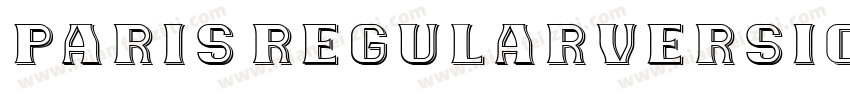 Paris RegularVersion 001.000字体转换